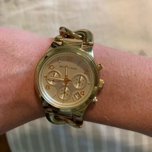 Gold Michael Kors watch